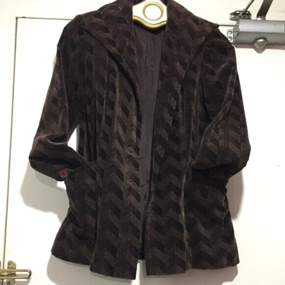 VINTAGE CHRISTOPHER Mc DONNELL VELVET JACKETS SIZE 6 - Picture 3 of 3